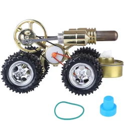 Hot Air Stirling Engine Car Engine Model Science Experiment Educational Toy