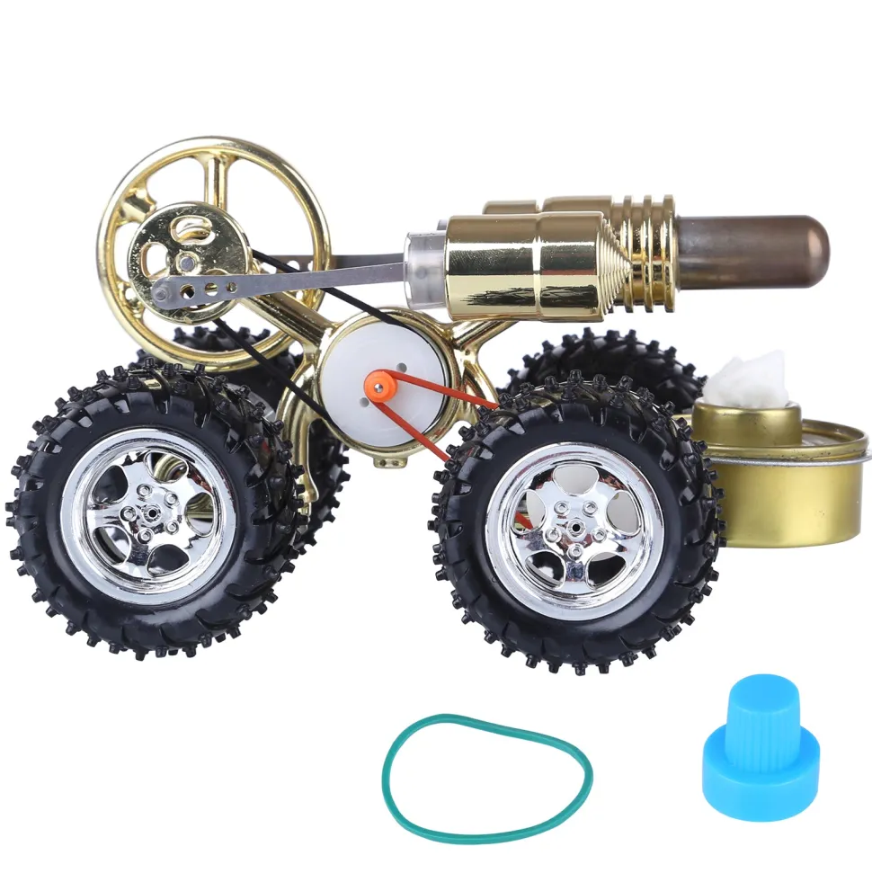 Hot Air Stirling Engine Car Engine Model Science Experiment Educational Toy