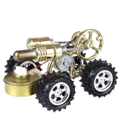 Hot Air Stirling Engine Car Engine Model Science Experiment Educational Toy