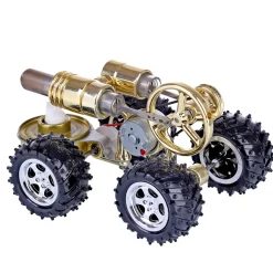 Hot Air Stirling Engine Car Engine Model Science Experiment Educational Toy