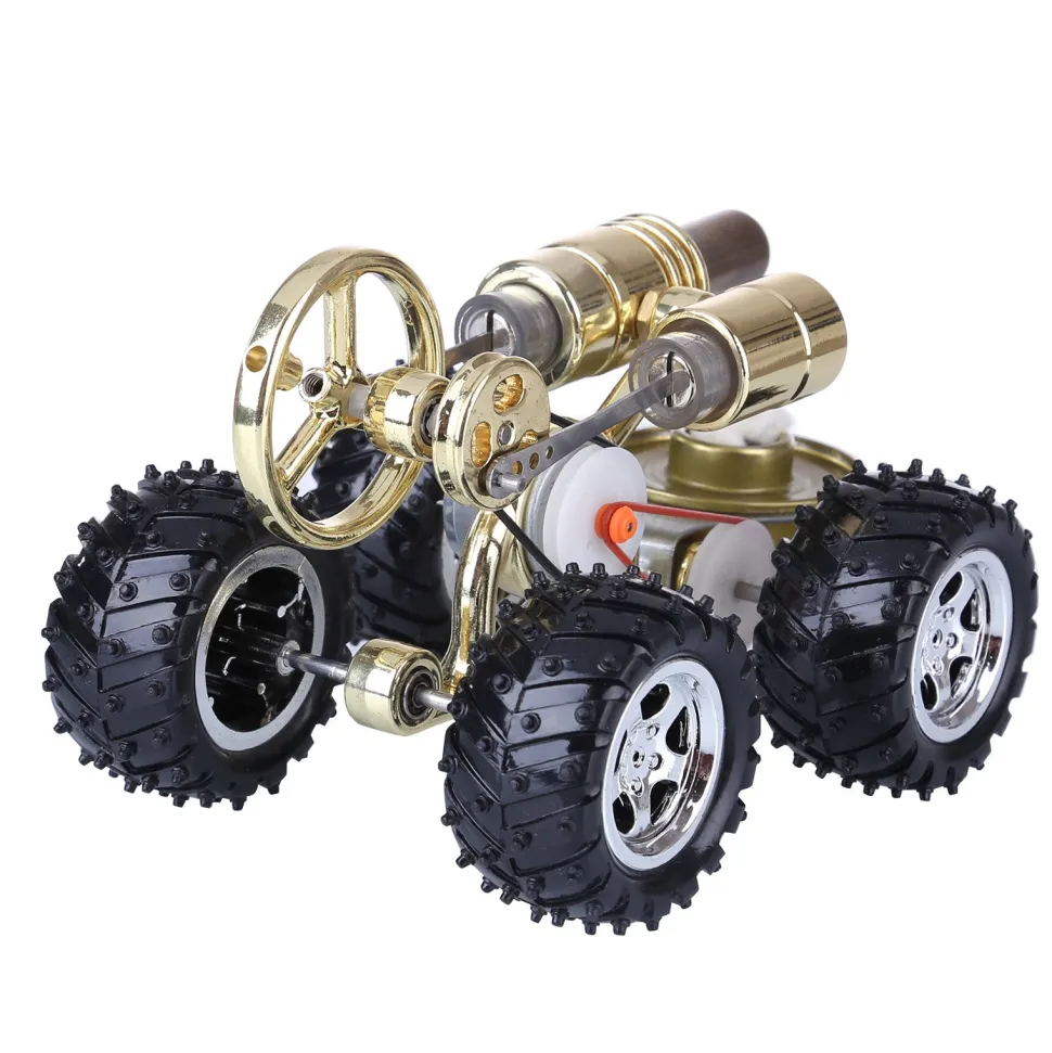 Hot Air Stirling Engine Car Engine Model Science Experiment Educational Toy