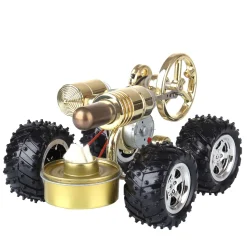 Hot Air Stirling Engine Car Engine Model Science Experiment Educational Toy