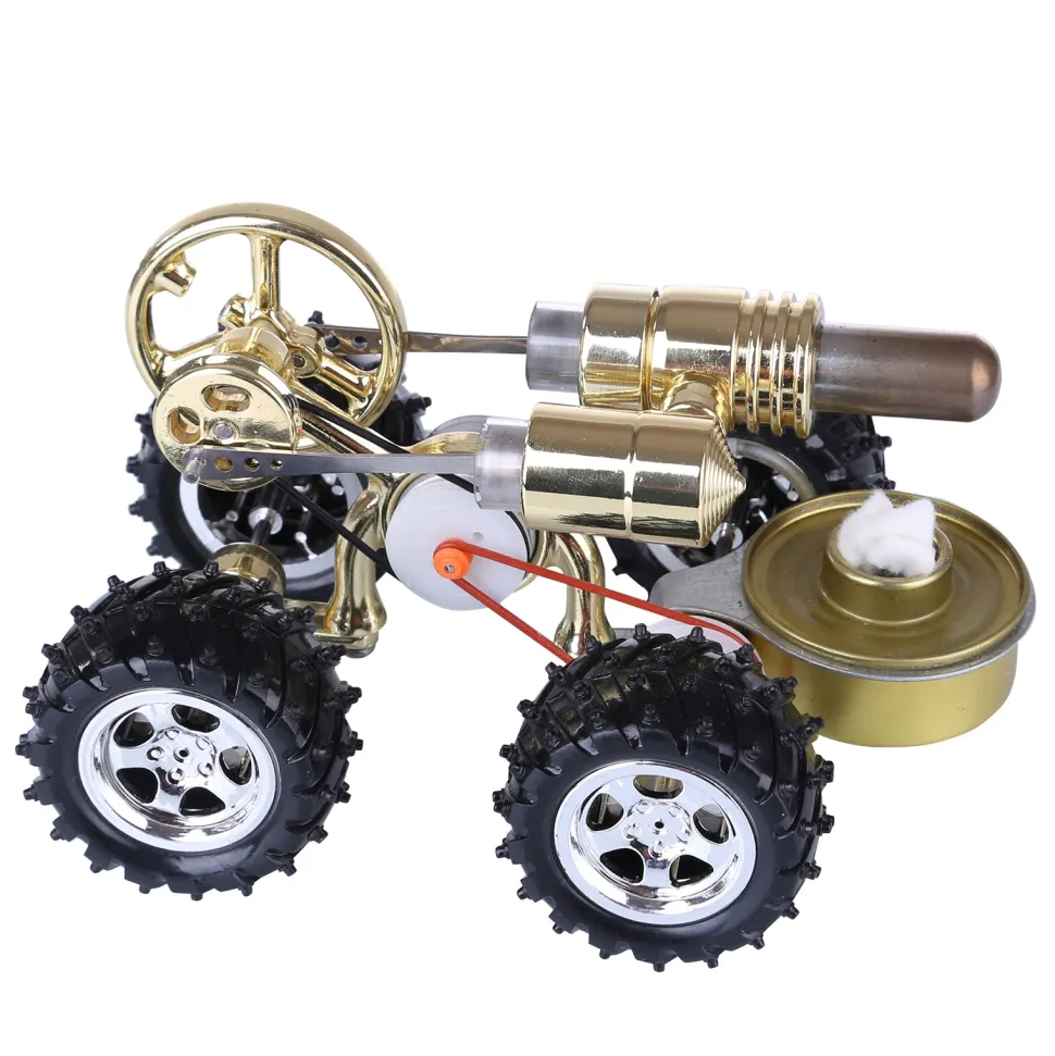 Hot Air Stirling Engine Car Engine Model Science Experiment Educational Toy