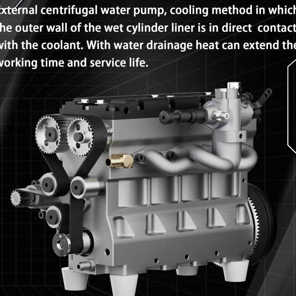 HOWIN L4 Engine 17.2cc SOHC Inline 4 Cylinder 4 Stroke Water-cooled Electric Nitro IC Engine Model