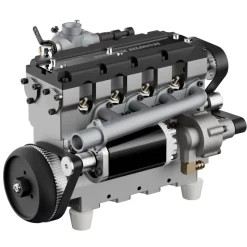 HOWIN L4 Engine 17.2cc SOHC Inline 4 Cylinder 4 Stroke Water-cooled Electric Nitro IC Engine Model