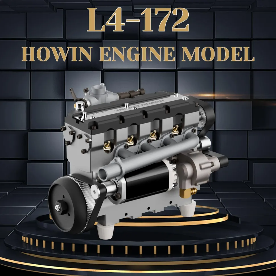 HOWIN L4 Engine 17.2cc SOHC Inline 4 Cylinder 4 Stroke Water-cooled Electric Nitro IC Engine Model