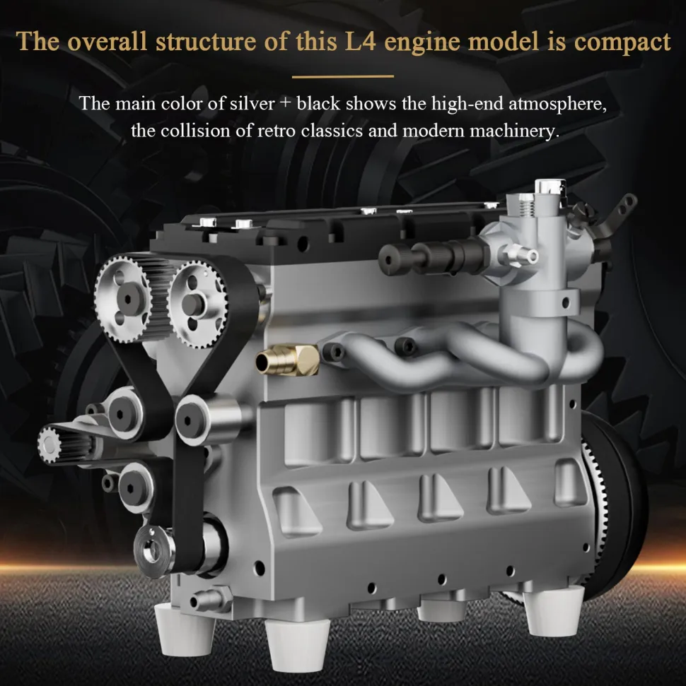 HOWIN L4 Engine 17.2cc SOHC Inline 4 Cylinder 4 Stroke Water-cooled Electric Nitro IC Engine Model