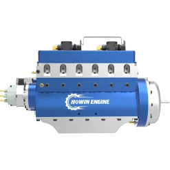 HOWIN L6-210 Engine 1/8 Scale 21cc Mini Inline 6 Cylinder 4 Stroke Water-cooled L6 Gasoline Engine Model Kit