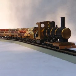 1:87 H0 Scale Live Steam Locomotive Model Train Engine with Steam Engine Boiler Fuel Tank
