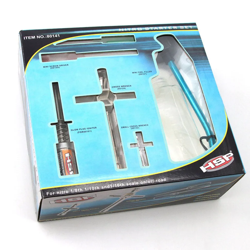 HSP Igniter Start Repair Tool Kit for 1:8 / 1:10 / 1:16 Scale RC Nitro Model Car - EU/US Plug