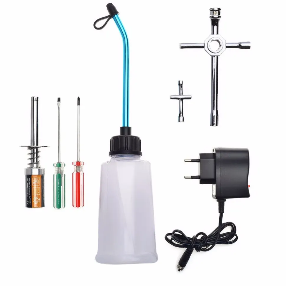 HSP Igniter Start Repair Tool Kit for 1:8 / 1:10 / 1:16 Scale RC Nitro Model Car - EU/US Plug
