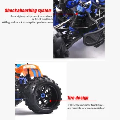 HSP 94972 1/8 Scale 2.4G 4WD RC Off-Road Car Model with FC.26CXP Nitro Engine