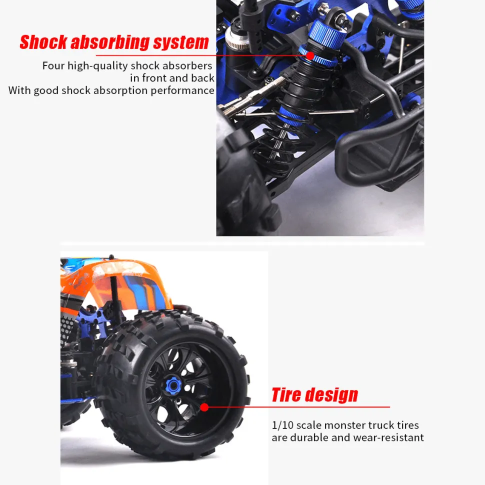 HSP 94972 1/8 Scale 2.4G 4WD RC Off-Road Car Model with FC.26CXP Nitro Engine