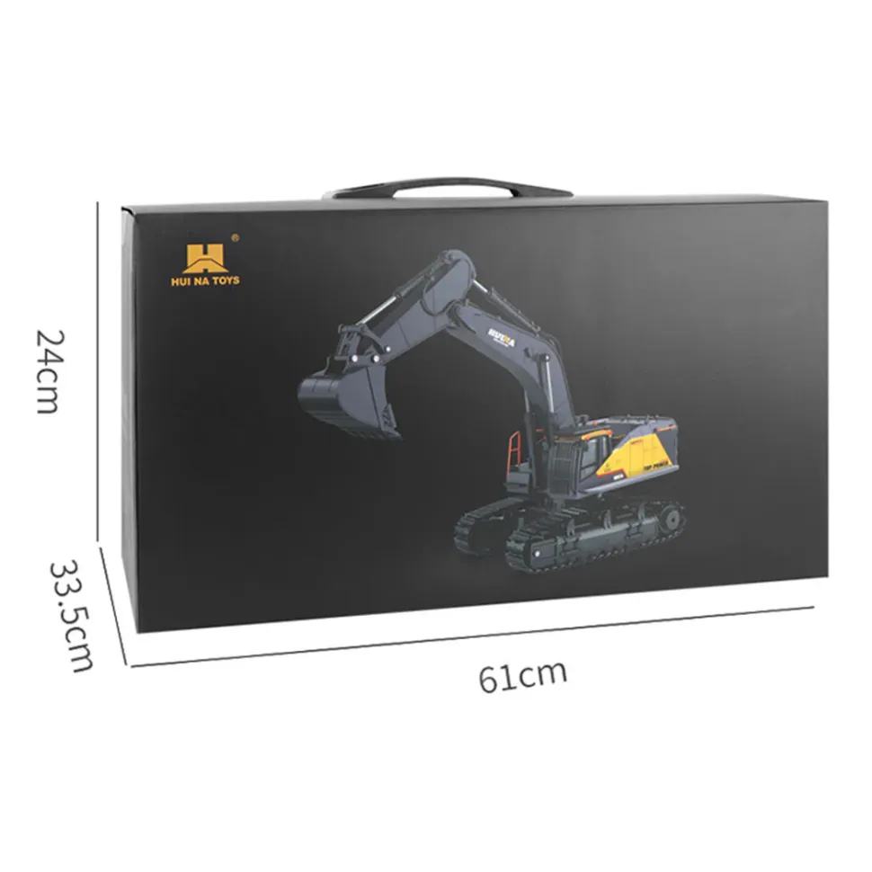 HUINA 1:14 22CH 2.4G RC Excavator Engineering Vehicle Model Alloy Construction Truck Unique Gift Collection