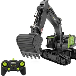 HUINA 4-in-1 1: 14 22CH 2.4G RC Excavator Remote Control Truck Electric Engineering Vehicle Model Unique Gift for Kids, Teens and Adults
