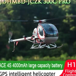 JCZK 300C PRO 2.4G 12CH Flybarless RC Helicopter Model with H1 PRO Smart Flight Control and GPS Positioning (RTF Version)