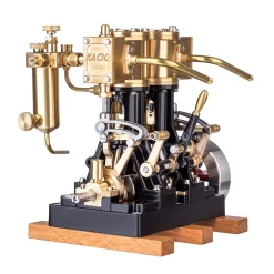 KACIO LS2-14 2 Cylinders Reciprocating Retro Steam Engine Model for Model Ship Model Boat Above 80cm