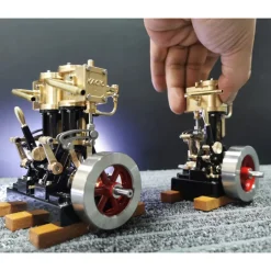 KACIO LS2-14 2 Cylinders Reciprocating Retro Steam Engine Model for Model Ship Model Boat Above 80cm