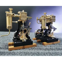 KACIO LS2-14 2 Cylinders Reciprocating Retro Steam Engine Model for Model Ship Model Boat Above 80cm