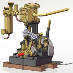 KACIO LS1-14 Single Cylinder Reciprocating Steam Engine Model for Model Ship Model Boat Above 60cm