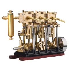 KACIO LS3-13S Steam Engine 3-cylinder Reciprocating Engine with Oil Cup Reverse Rotation Steam Model Boat