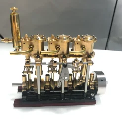 KACIO LS3-13S Steam Engine 3-cylinder Reciprocating Engine with Oil Cup Reverse Rotation Steam Model Boat