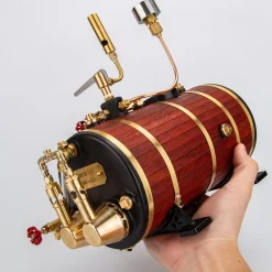 KACIO WS100L 850mL Horizontal Steam Boiler for Model Ship Steam Engine