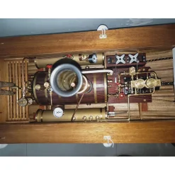 KACIO WS100L 850mL Horizontal Steam Boiler for Model Ship Steam Engine