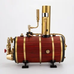 KACIO WS100L 850mL Horizontal Steam Boiler for Model Ship Steam Engine
