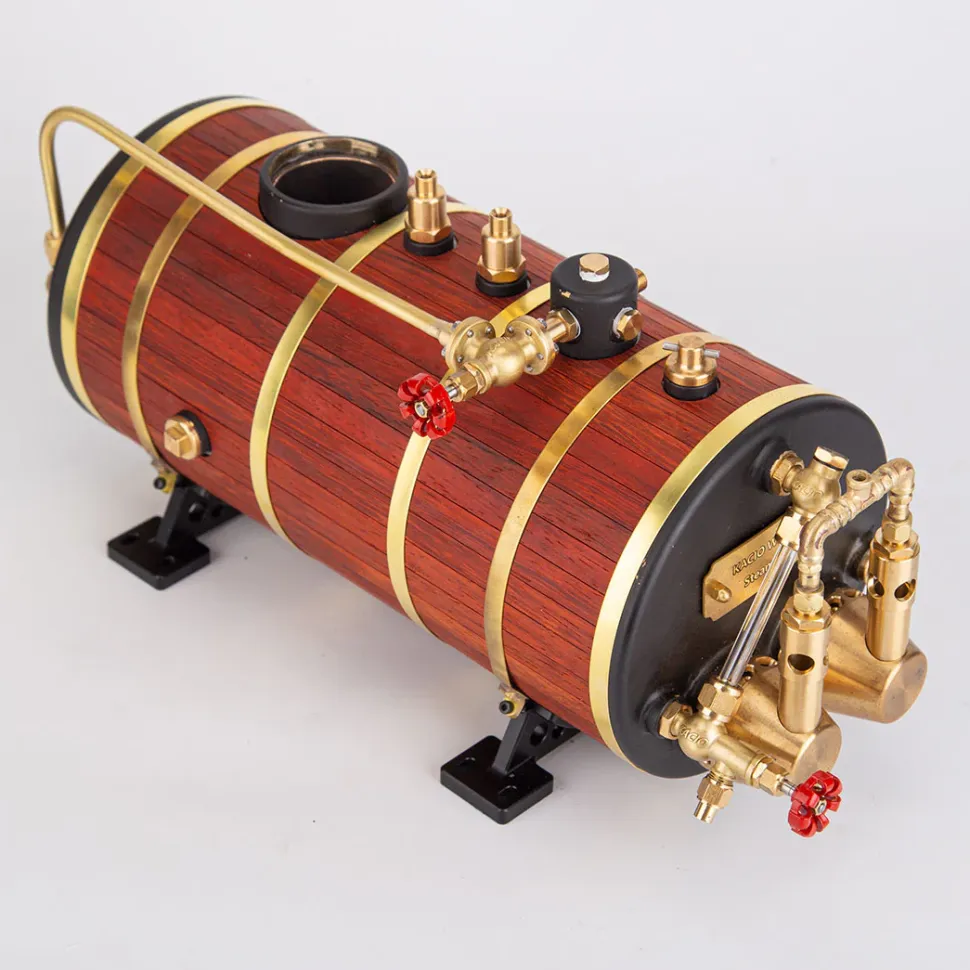 KACIO WS100XL 1000mL Horizontal Steam Boiler for Model Ship Steam Engine