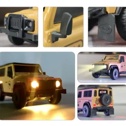 LDARC R01 1/64 Scale 2.4G RC Electric Mini Climbing Car Model with Interactive Light Set