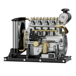 L4 Diesel Engine Model Kit that Works - Build Your Own Diesel Engine - TECHING 1: 10 Full Metal Mini L4 4 Cylinder Engine OHV Inline 4 Cylinder Engine Model Kit 300+PCS