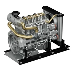 L4 Diesel Engine Model Kit that Works - Build Your Own Diesel Engine - TECHING 1: 10 Full Metal Mini L4 4 Cylinder Engine OHV Inline 4 Cylinder Engine Model Kit 300+PCS