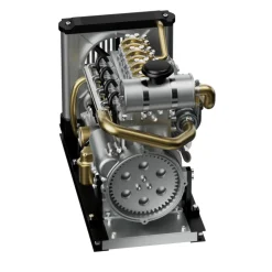 L4 Diesel Engine Model Kit that Works - Build Your Own Diesel Engine - TECHING 1: 10 Full Metal Mini L4 4 Cylinder Engine OHV Inline 4 Cylinder Engine Model Kit 300+PCS