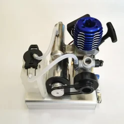 Level 15 12V 2 Stroke Methanol Nitro Engine Generator Model with Cooling Fan (5V 1.5A USB Charging)
