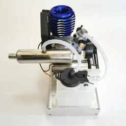 Level 15 12V 2 Stroke Methanol Nitro Engine Generator Model with Cooling Fan (5V 1.5A USB Charging)