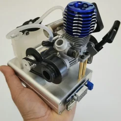 Level 15 12V 2 Stroke Methanol Nitro Engine Generator Model with Cooling Fan (5V 1.5A USB Charging)