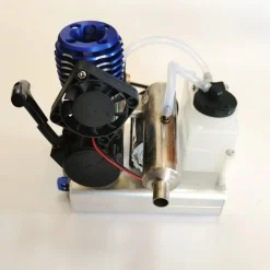 Level 15 12V 2 Stroke Methanol Nitro Engine Generator Model with Cooling Fan (5V 1.5A USB Charging)