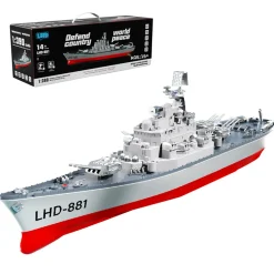 LHD-881 1/390 2.4G RC Electric High-Frequency Twin-Engine Battleship Model