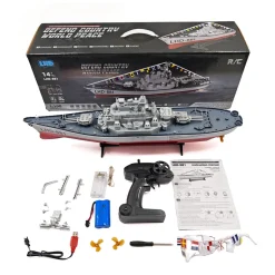 LHD-881 1/390 2.4G RC Electric High-Frequency Twin-Engine Battleship Model