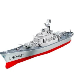 LHD-881 1/390 2.4G RC Electric High-Frequency Twin-Engine Battleship Model