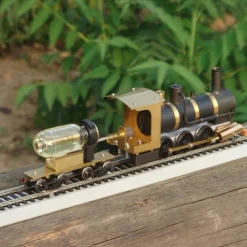 Live Steam Locomotive Model Train Engine 1:87 Ho Scale with Steam Engine Boiler Fuel Tank Track