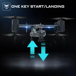 LMRC V-22 2.4G 6CH Land/Air Dual-Mode Scale RC Helicopter Model with Optical Flow Positioning