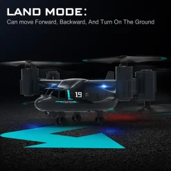 LMRC V-22 2.4G 6CH Land/Air Dual-Mode Scale RC Helicopter Model with Optical Flow Positioning