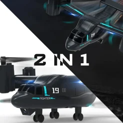 LMRC V-22 2.4G 6CH Land/Air Dual-Mode Scale RC Helicopter Model with Optical Flow Positioning
