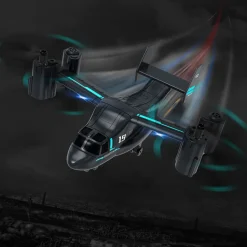 LMRC V-22 2.4G 6CH Land/Air Dual-Mode Scale RC Helicopter Model with Optical Flow Positioning