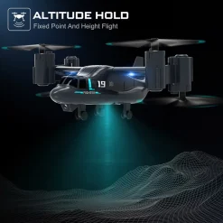 LMRC V-22 2.4G 6CH Land/Air Dual-Mode Scale RC Helicopter Model with Optical Flow Positioning