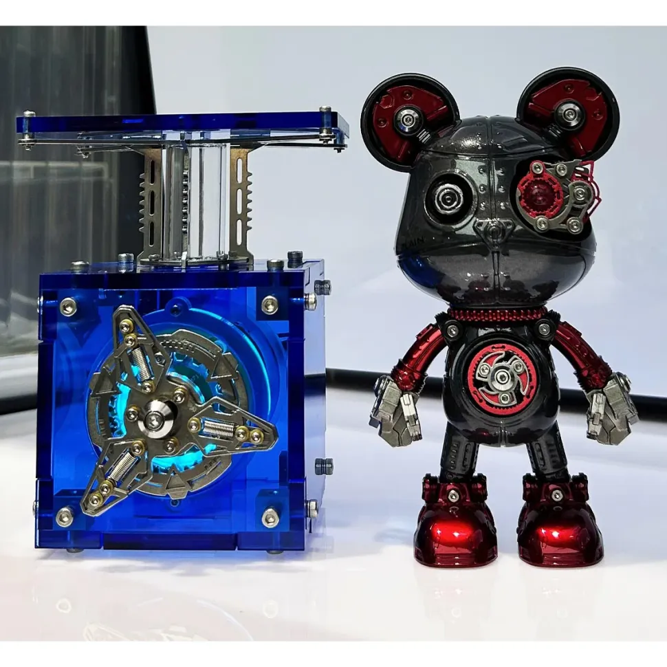 Luminous Acrylic Mechanical Display Base DIY Metal Stand