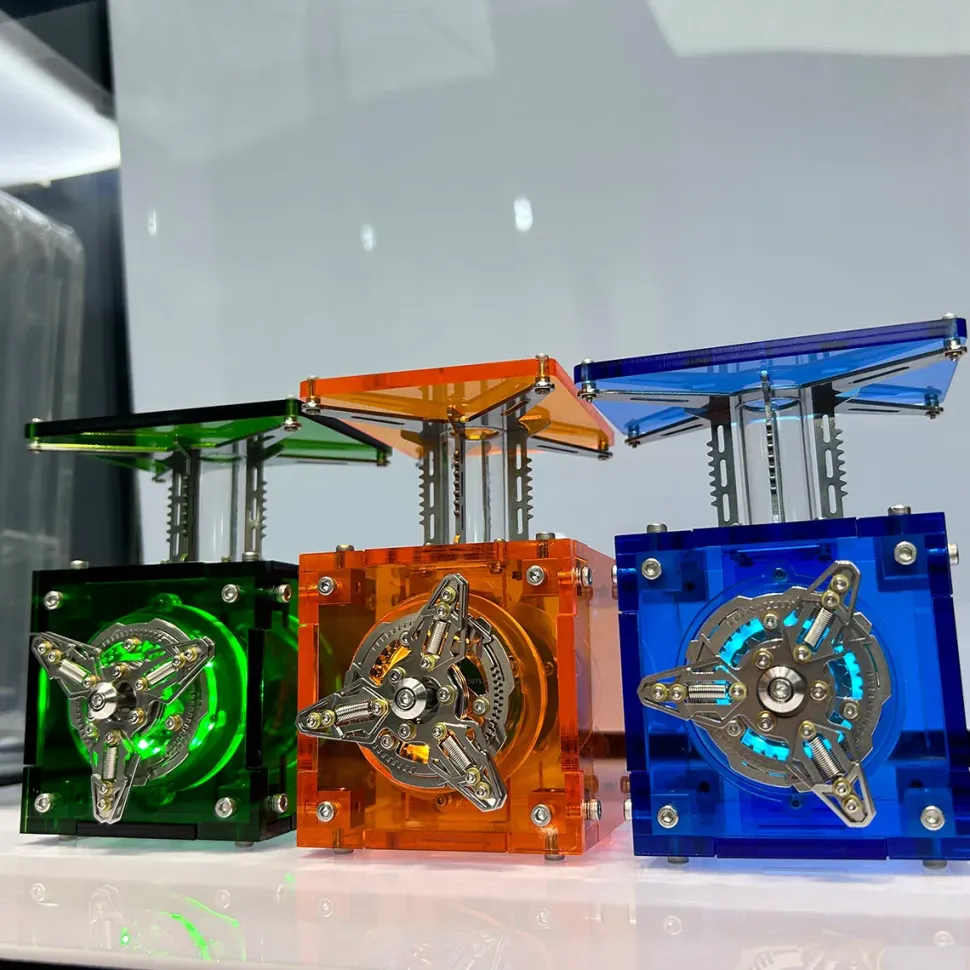 Luminous Acrylic Mechanical Display Base DIY Metal Stand