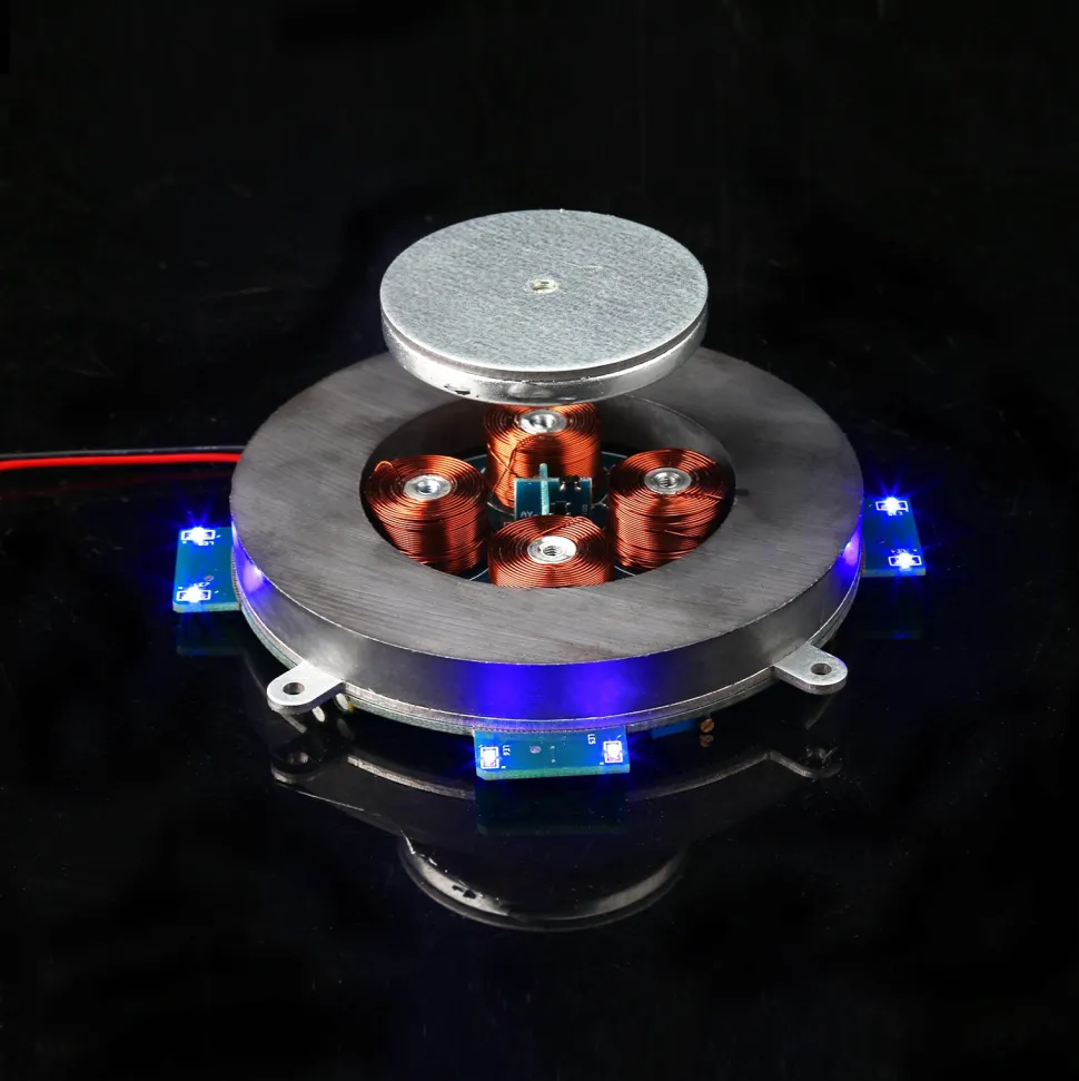 Magnetic Levitation Module DIY Maglev Furnishing Articles Kit Precise 500g Digital Movement Module with LED Light